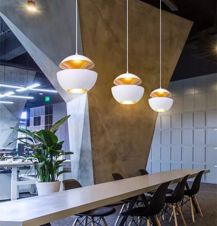 Modern Pendant Light with Unique Dual-Dome Design