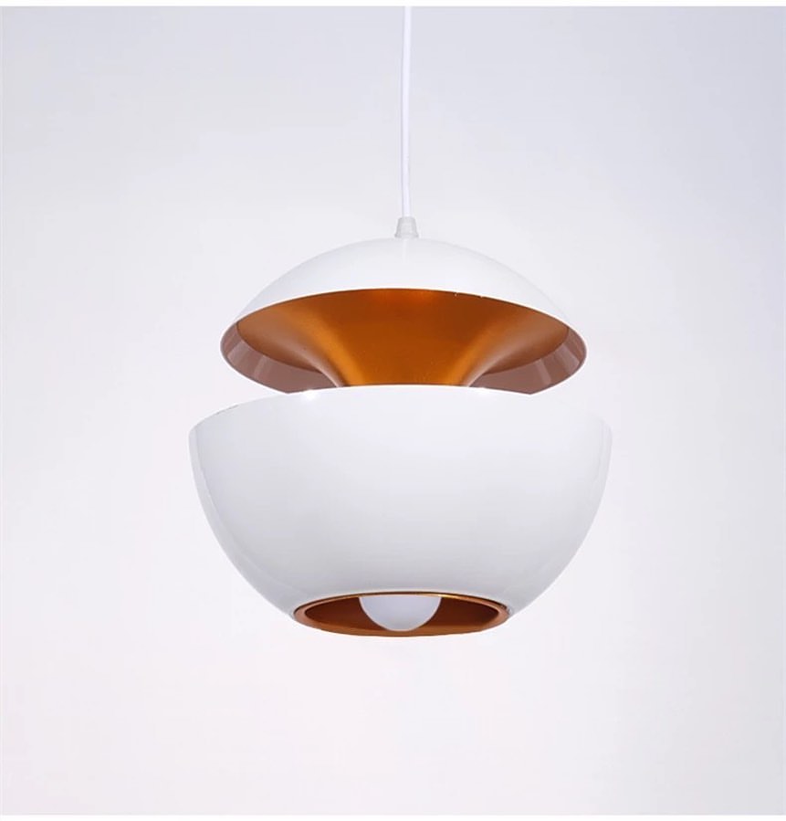 Modern Pendant Light with Unique Dual-Dome Design