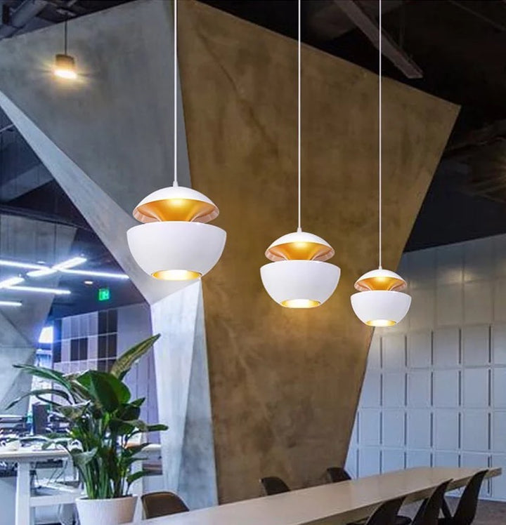 Modern Pendant Light with Unique Dual-Dome Design