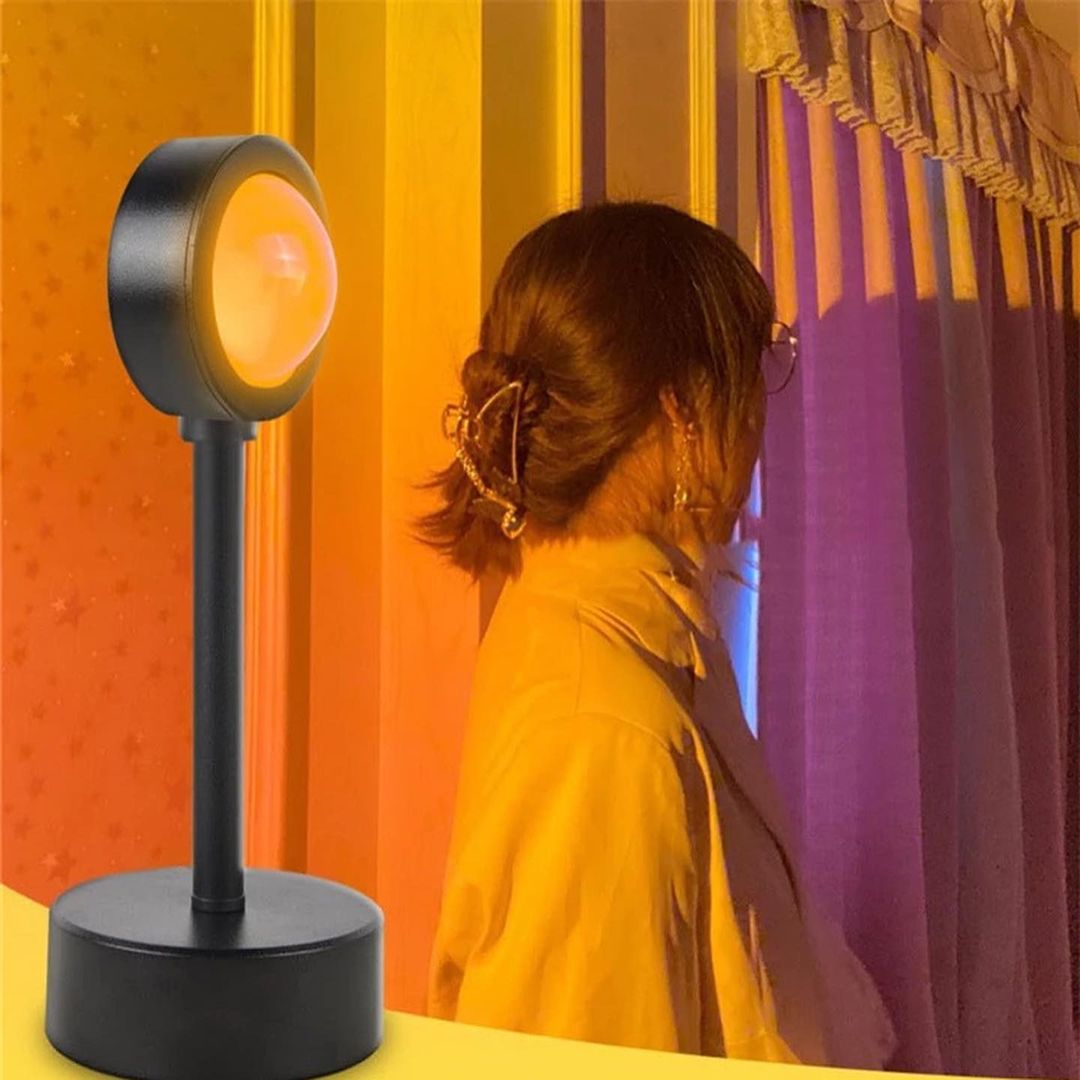 Modern Sunset Projection Lamp with Adjustable Light