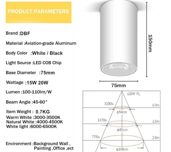 Modern Cylindrical Downlights