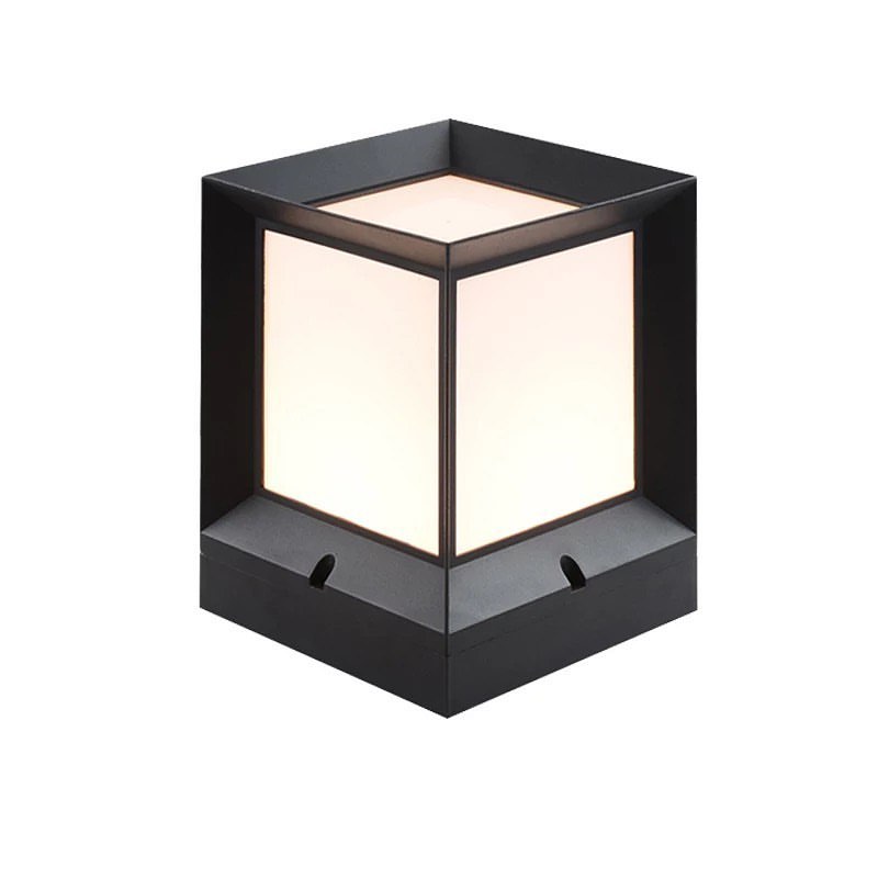 Modern Outdoor Bollard Light with Square Design