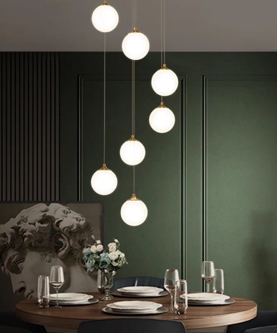 Modern Multi-Globe Pendant Light