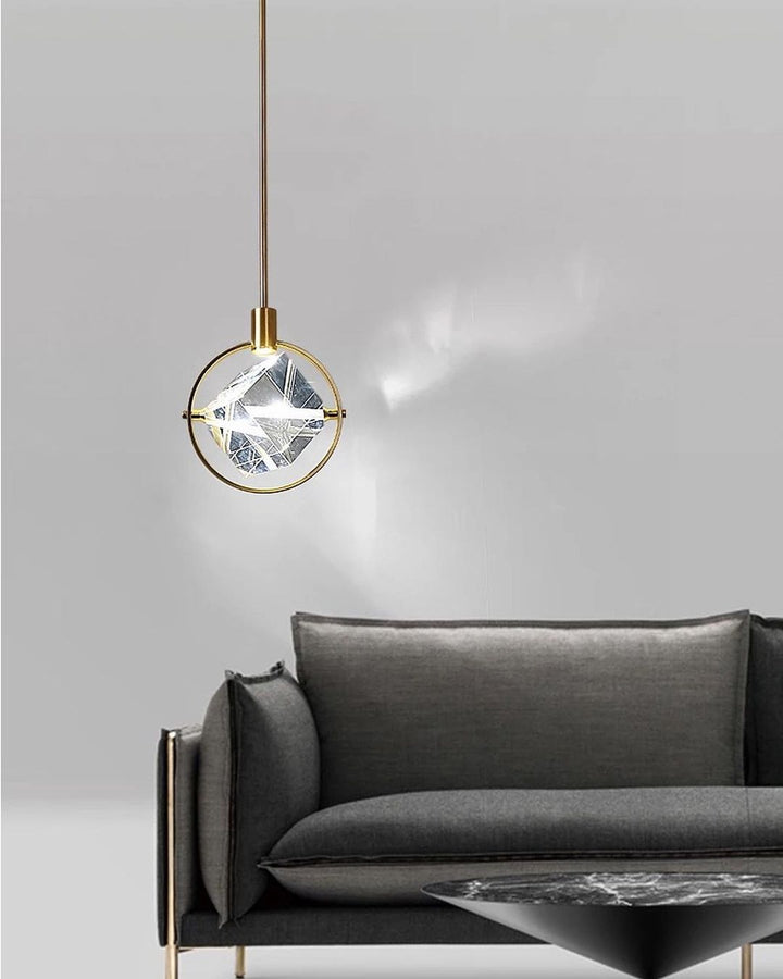 Modern Crystal-Inspired Pendant Light