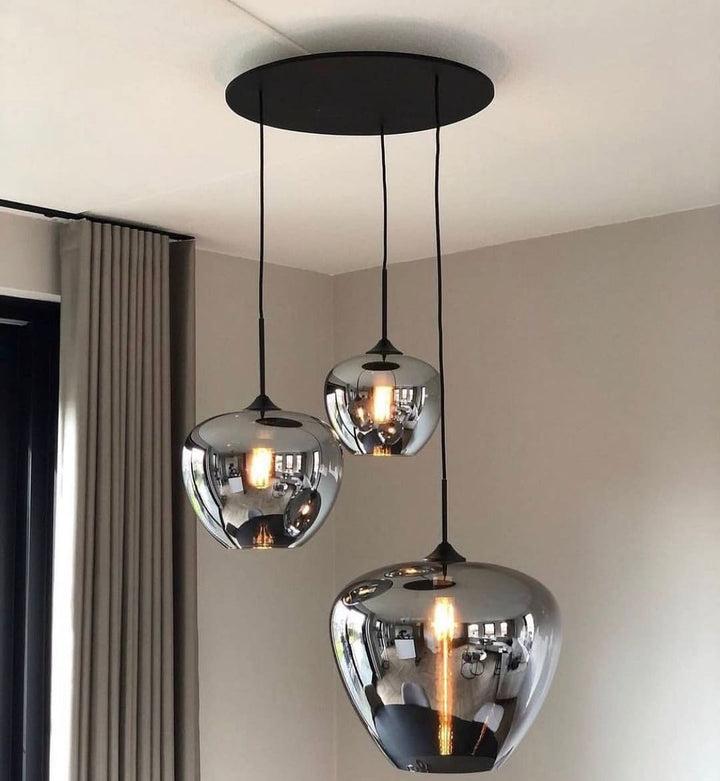 Modern Reflective Glass Globe Pendant Light