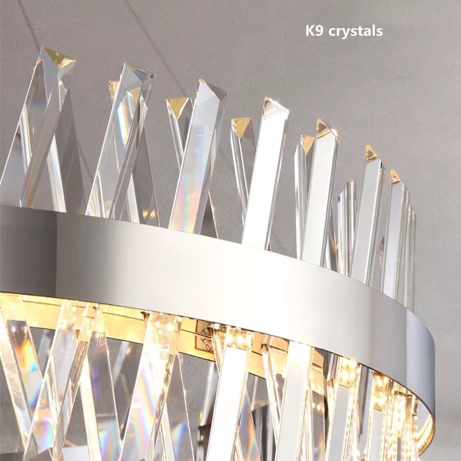 Modern Crystal Ring Chandelier