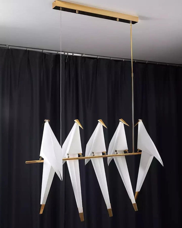 Origami Bird LED Chandelier