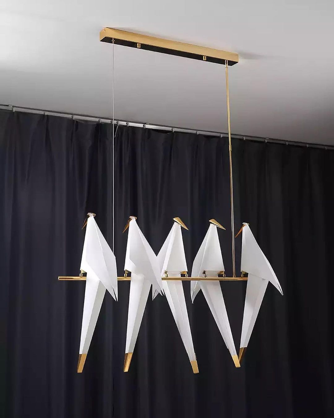 Origami Bird LED Chandelier