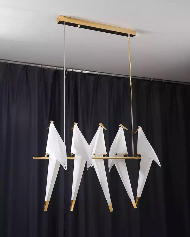 Origami Bird LED Chandelier