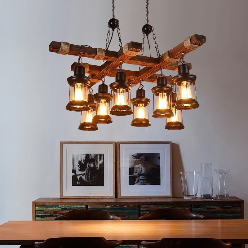 Rustic Lantern Chandelier