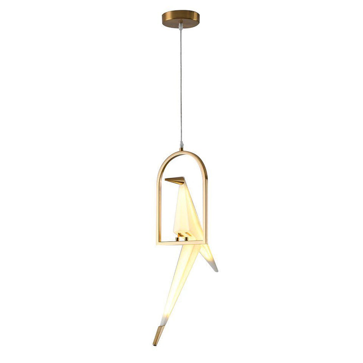 Modern Origami Bird Pendant Light