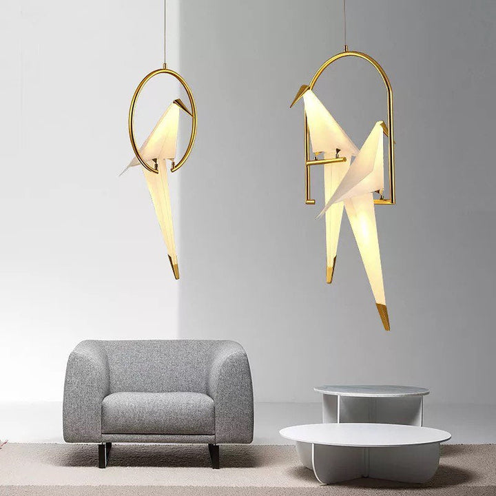 Origami Bird Pendant Light