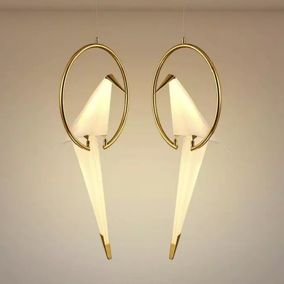 Origami Bird Pendant Light