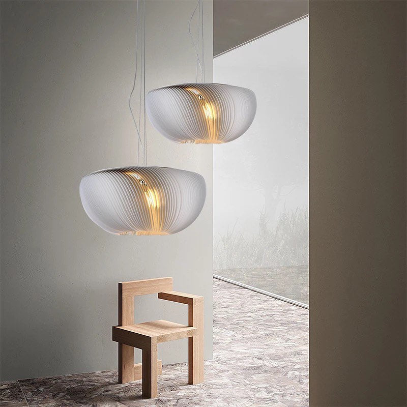 Elegant Modern Pendant Light with Pleated Shade