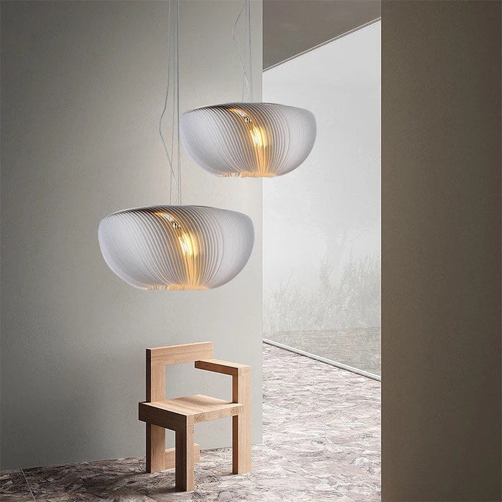 Elegant Modern Pendant Light with Pleated Shade