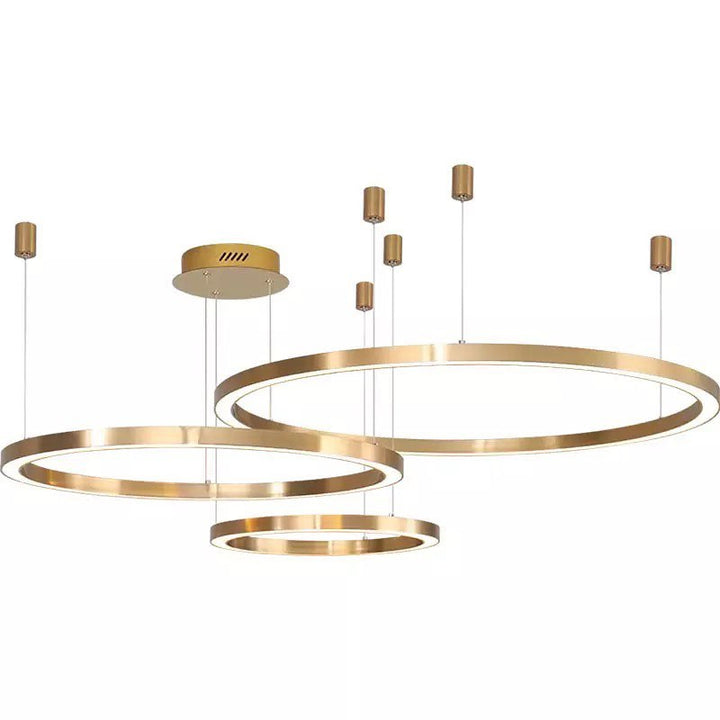 Modern Circular LED Ring Pendant Light for Living Room