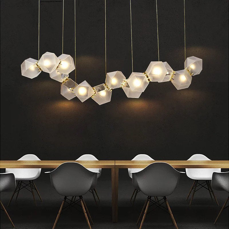 Modern Geometric Pendant Light for Dining Room