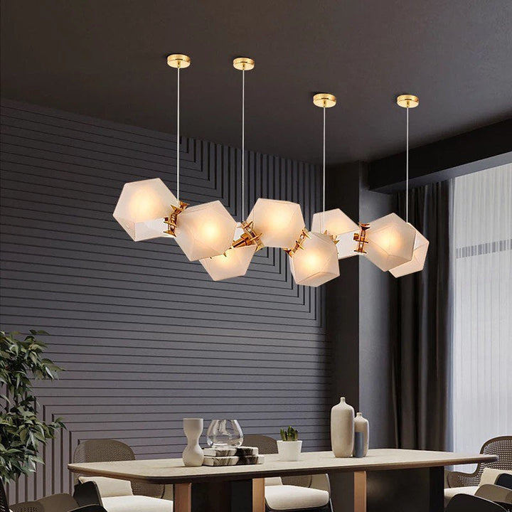 Modern Geometric Pendant Light for Dining Room