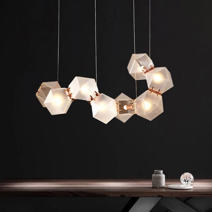 Modern Geometric Pendant Light for Dining Room