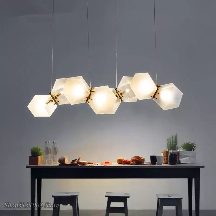 Modern Geometric Pendant Light for Dining Room