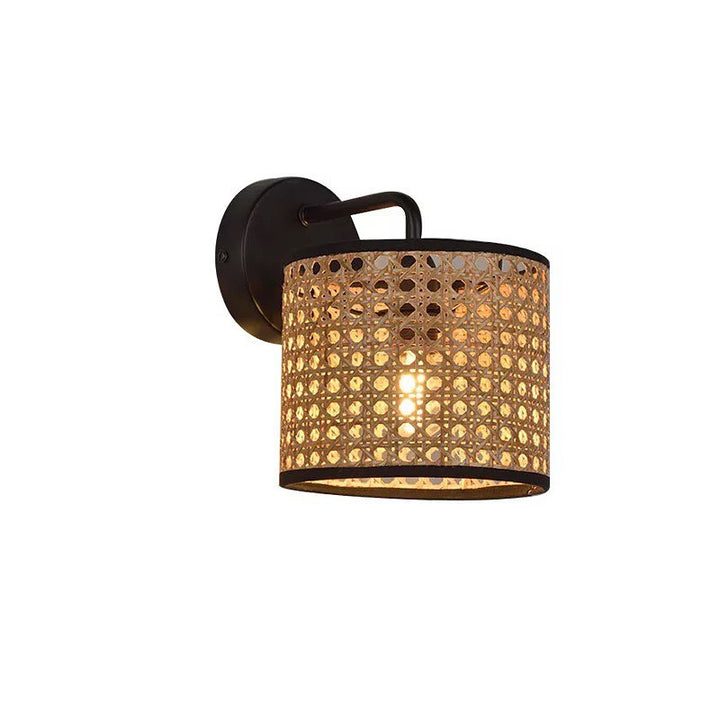 Rustic Woven Wall Sconce for Warm Ambient Lighting