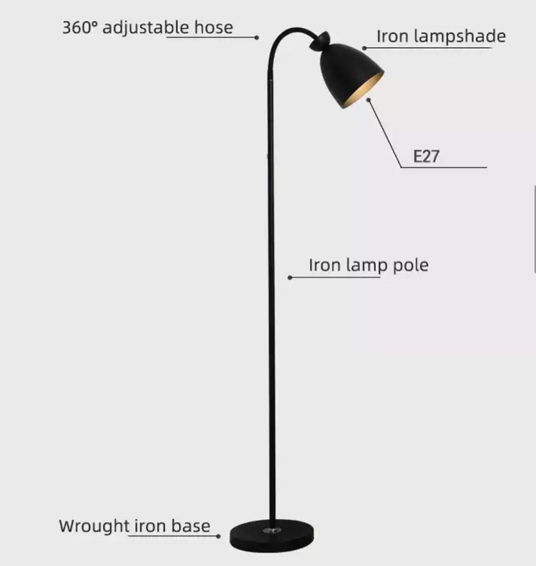 Modern Minimalist Floor Lamp for Bedroom or Living Room