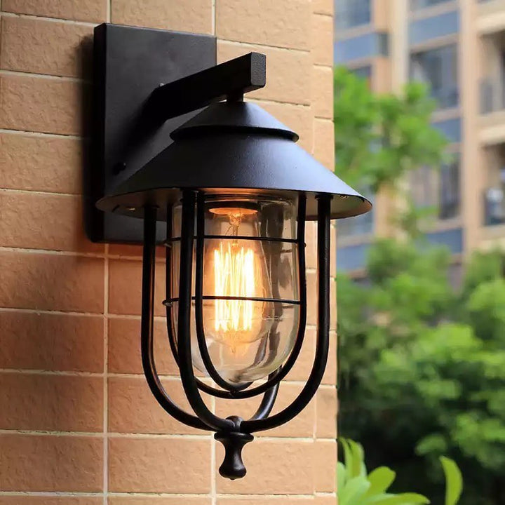 Vintage Outdoor Wall Lantern Light for Patio and Entryway