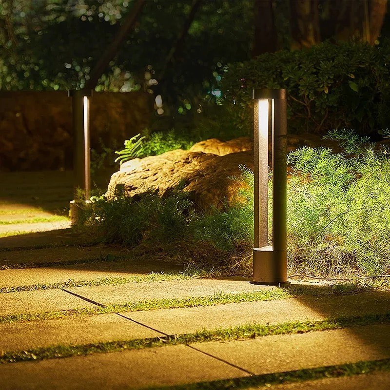 Modern Outdoor Bollard Light for Garden Pathways