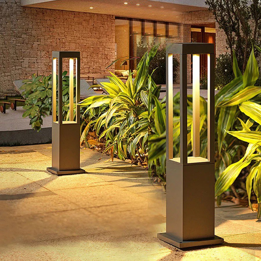 Modern Outdoor LED Bollard Light - Garden Pathway Lighting