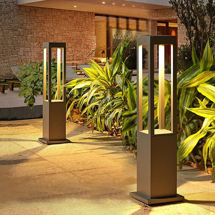 Modern Outdoor LED Bollard Light - Garden Pathway Lighting