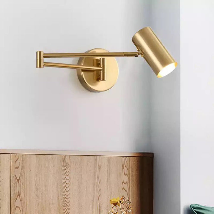 Modern Adjustable Brass Wall Sconce