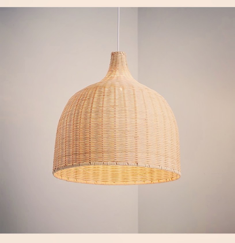 Rattan Pendant Light Trio