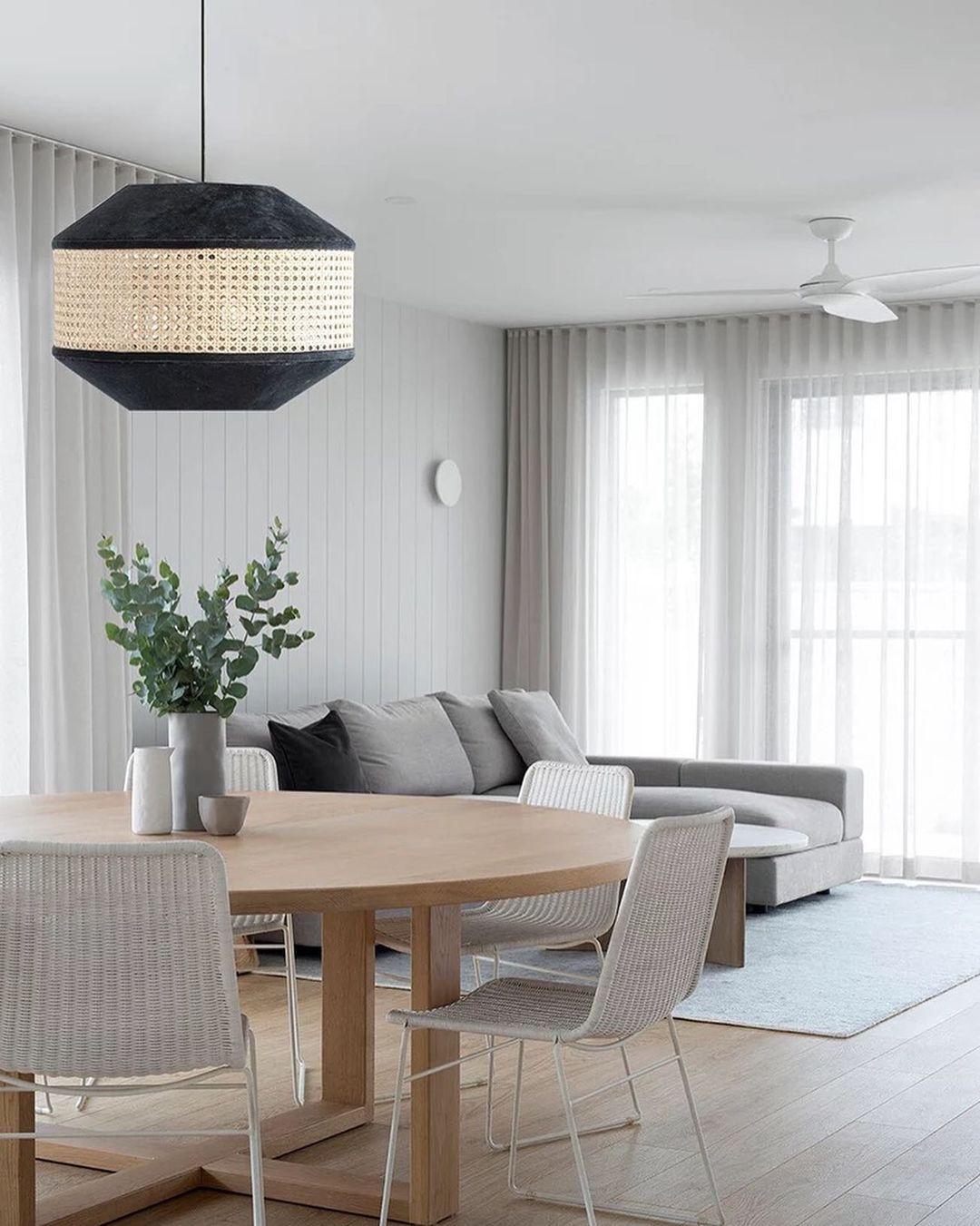 Natural Woven Pendant Light