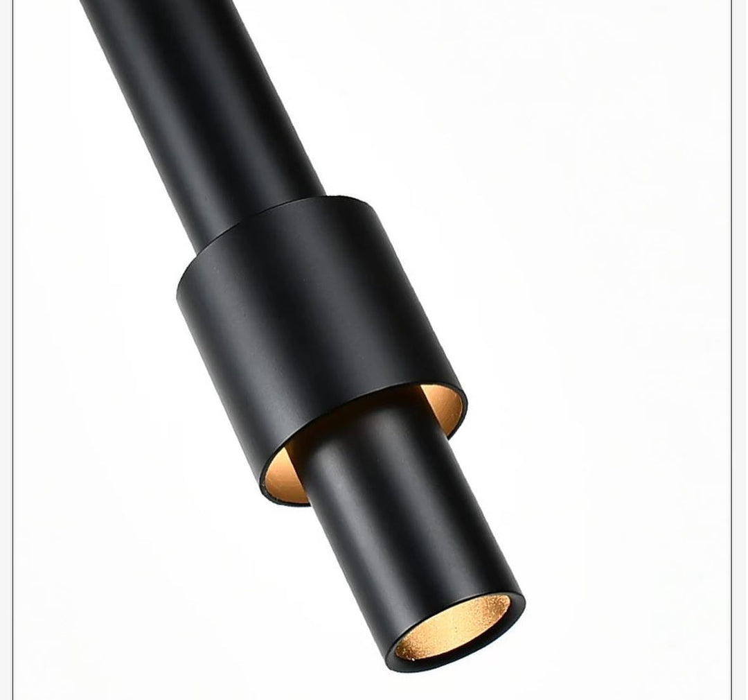 Black LED Minimalist Cylinder Pendant Light