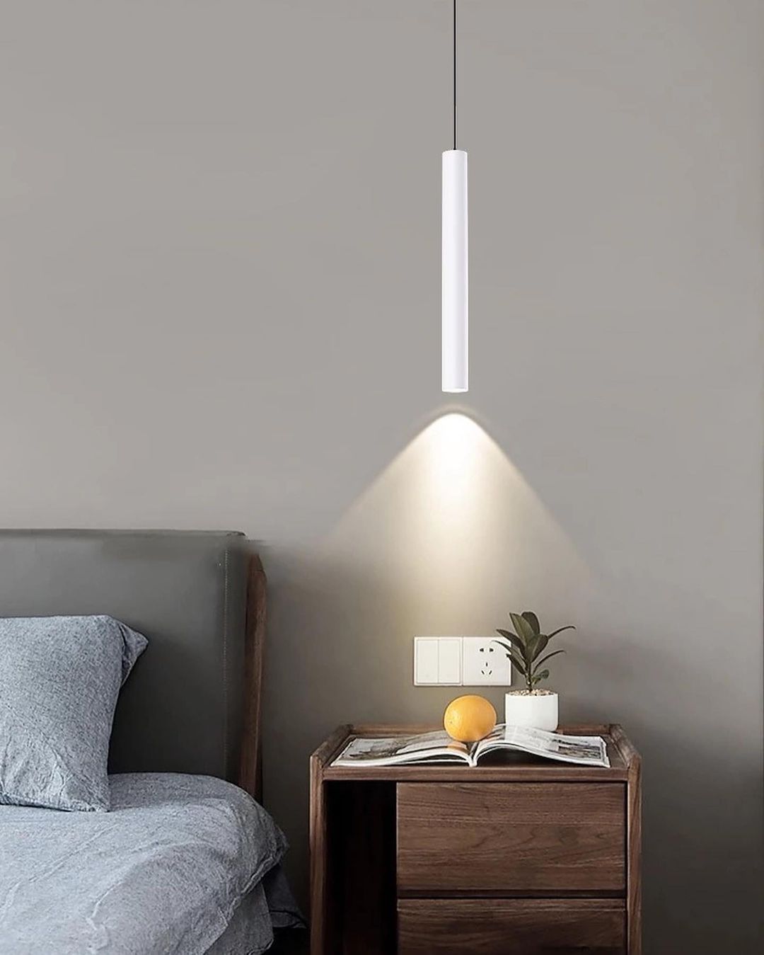 Sleek Bedside Pendant Light