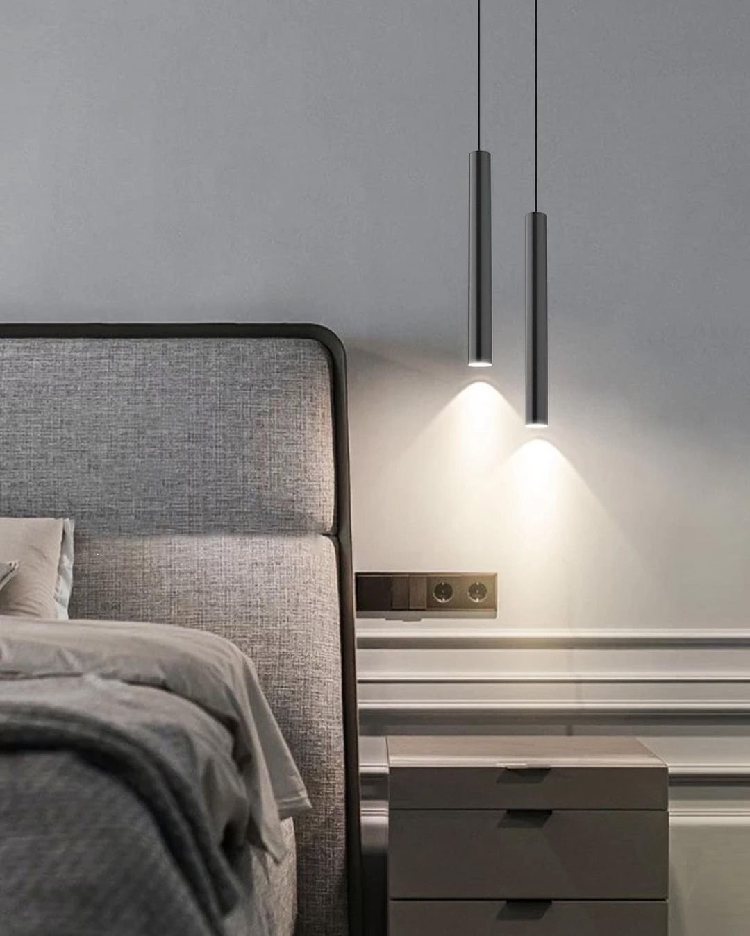 Sleek Bedside Pendant Light