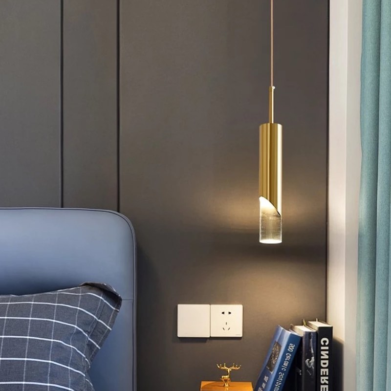 Modern Golden Pendant Lights for Bedroom