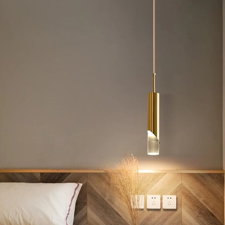 Modern Golden Pendant Lights for Bedroom