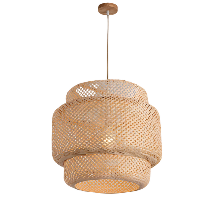 Woven Bamboo Pendant Light