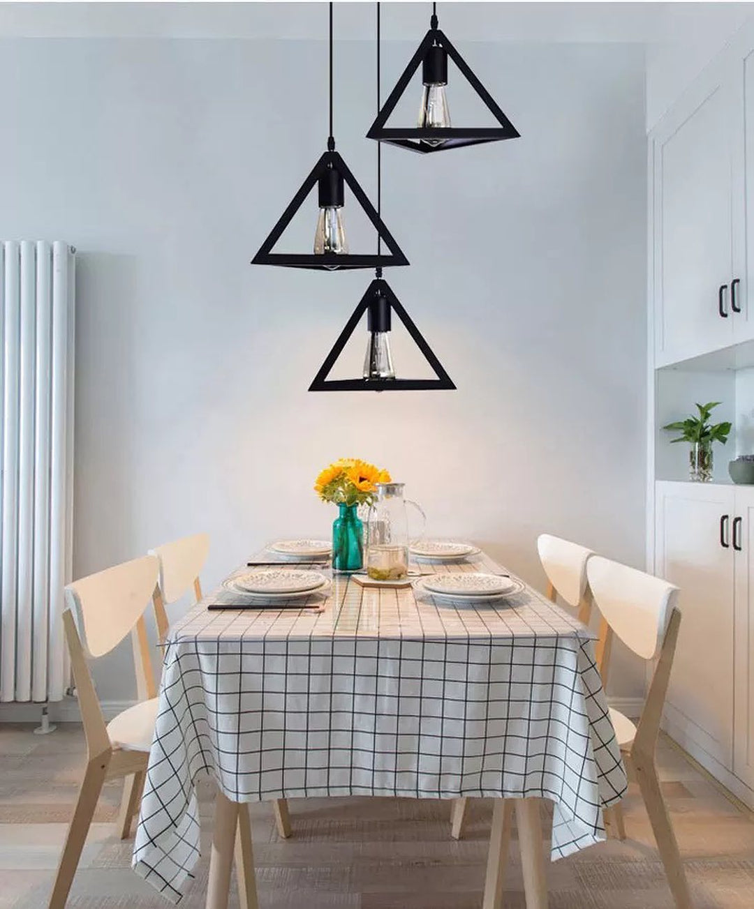 Geometric Triangle Pendant Light