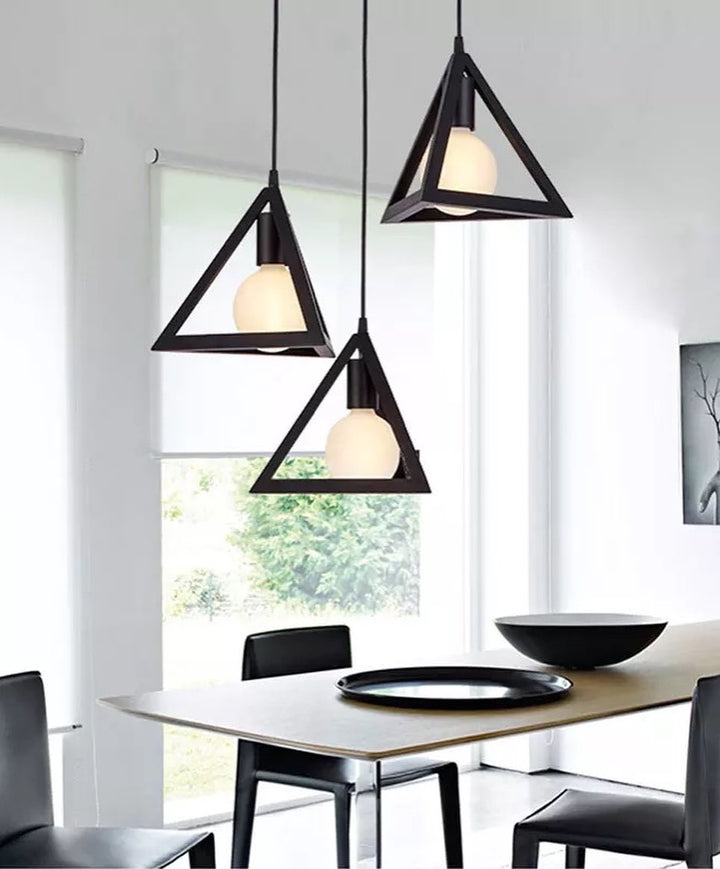 Geometric Triangle Pendant Light