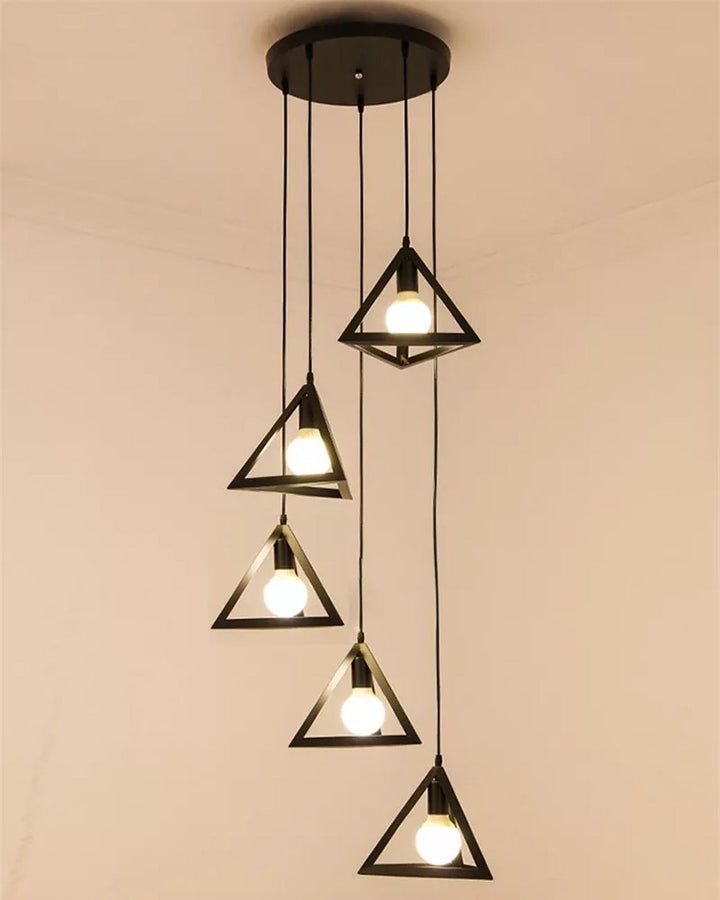 Geometric Triangle Pendant Light