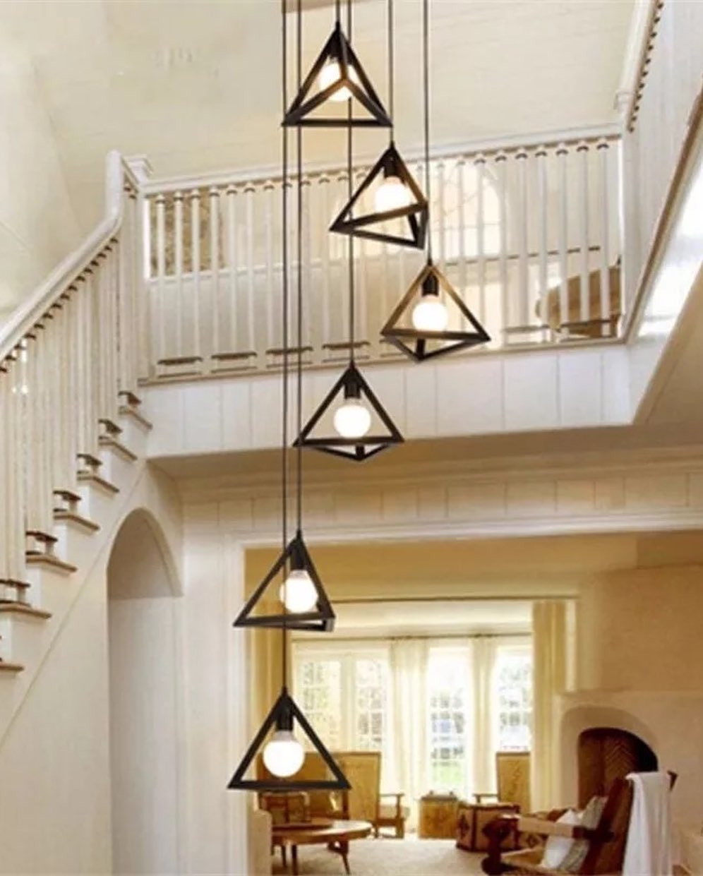 Geometric Triangle Pendant Light