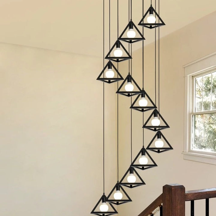 Geometric Triangle Pendant Light