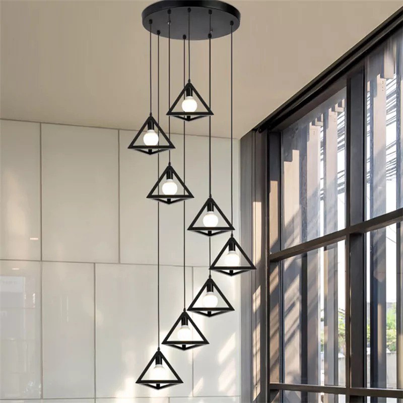 Geometric Triangle Pendant Light