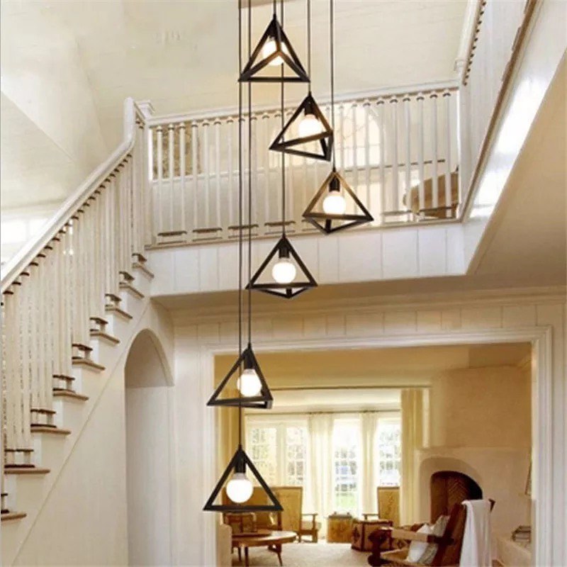 Geometric Triangle Pendant Light