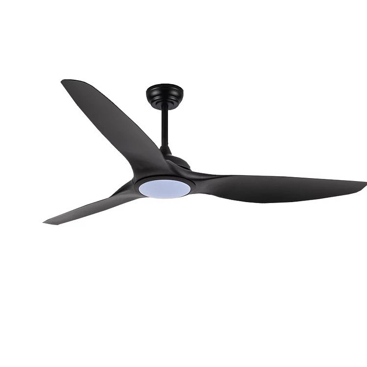 Reversible Ceiling Fan with LED Light - Black