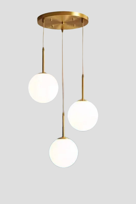 Modern Triple Globe Pendant Light