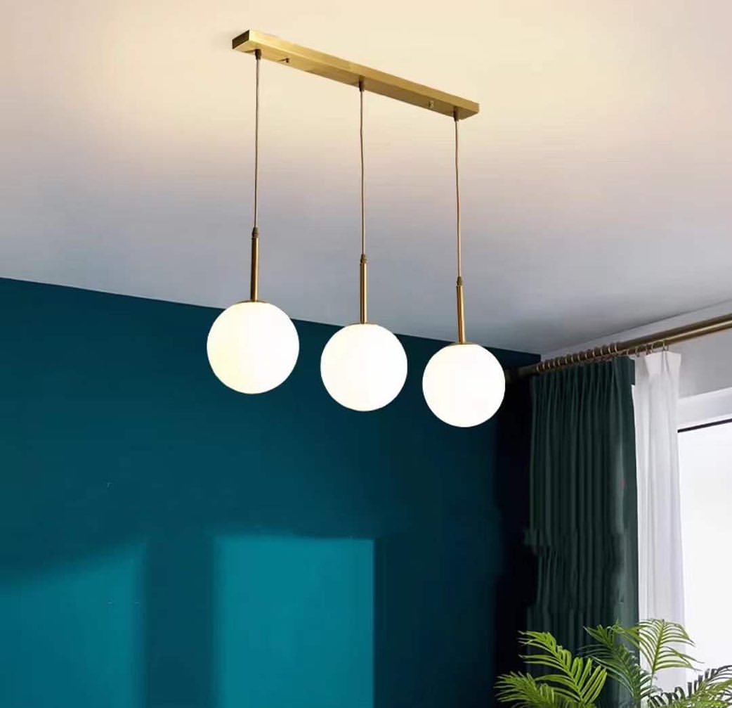 Modern Triple Globe Pendant Light