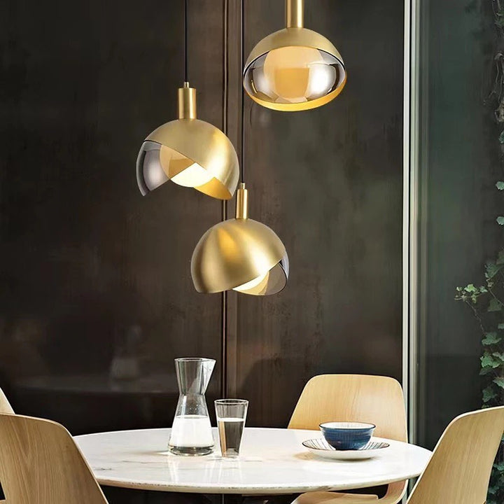 Brass Pendant Light Set